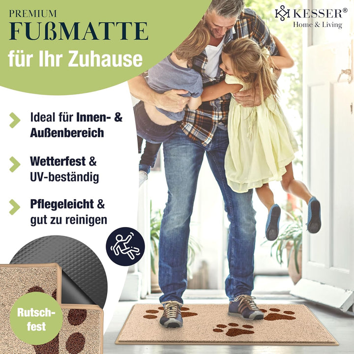 KESSER Schmutzfangmatte, Profi Fussmatte in vielen Grössen, Türmatte, Teppich, Fussabtreter & Fussab