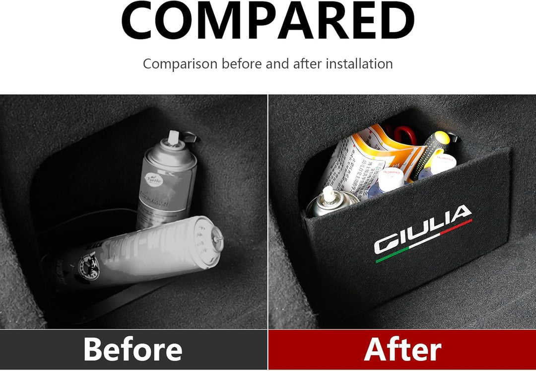 1PCS Auto Kofferraum Organizer Kompatibel mit Alfa Romeo Giulia 2016 2017 2018 2019 2020 2021 2022 2