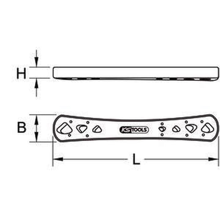 KS Tools 117.1723 Ausrichtungswerkzeug, 248 mm