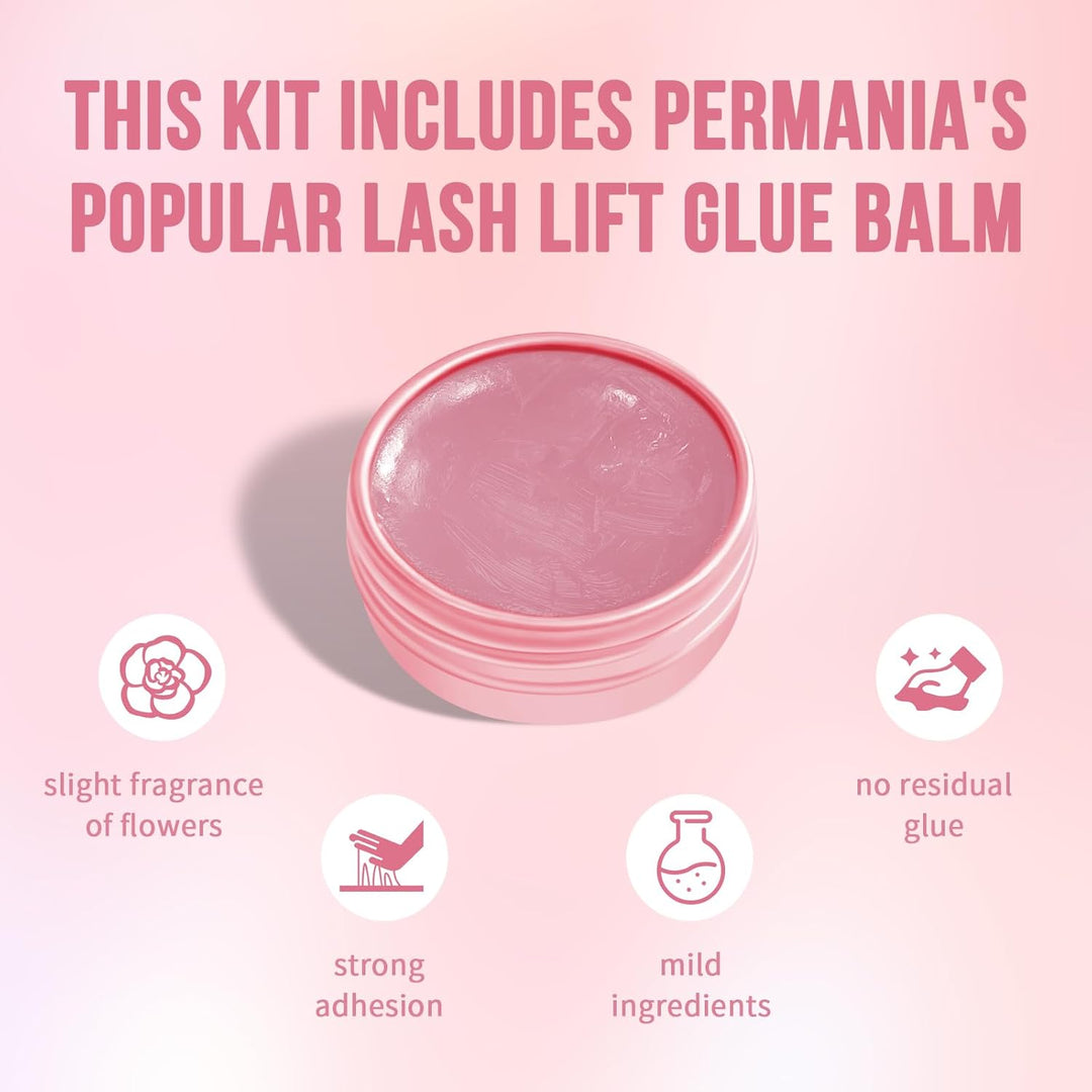 PERMANIA Wimpernlifting Set, Sanfte Formulierung Lash Lifting Set, DIY Wimpern Lifting und Augenbrau
