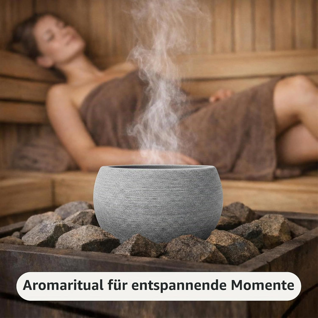 Sauna Aromaschale aus sauna zubehör, 10,5 x 6 cm, Aromatherapie-Schale als Accessoire für Saunaräume