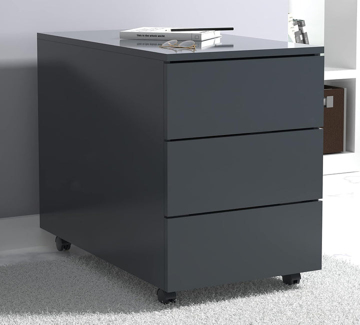 VCM Rollcontainer | Beistellcontainer mit Schubladen |Masse ca. H. 55 x B. 39 x T. 70 cm | Büroconta