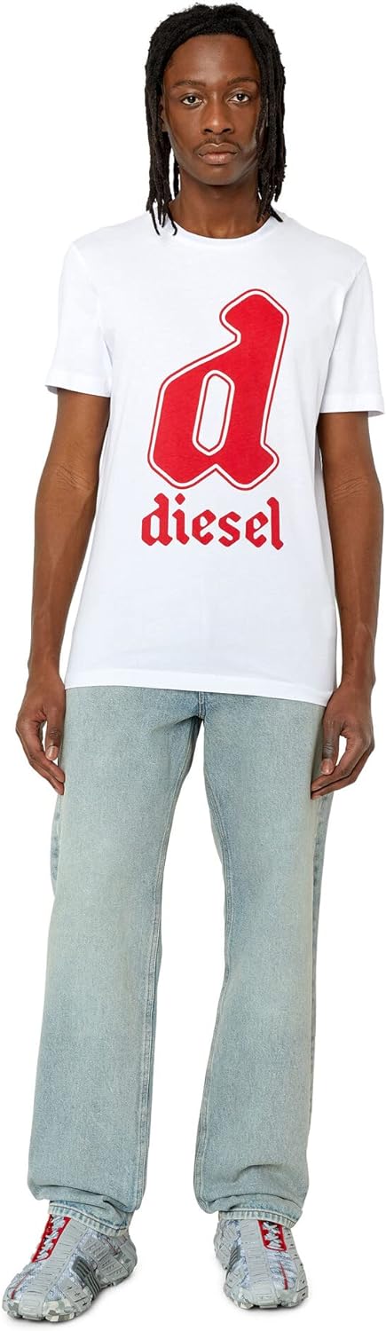 Diesel Herren T-Shirt XXS 100-0grai, XXS 100-0grai