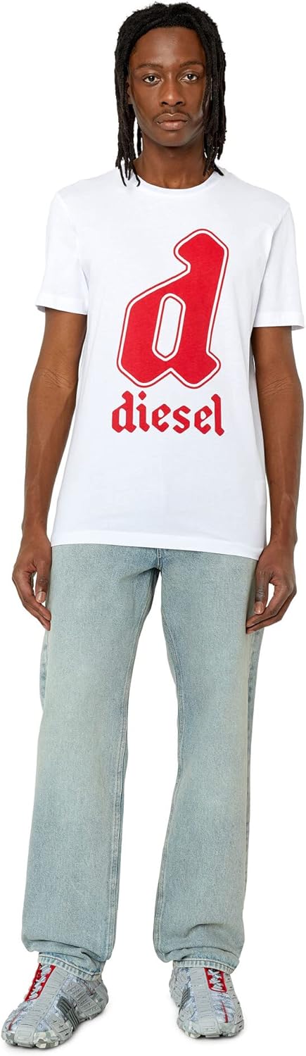 Diesel Herren T-Shirt L 100-0grai, L 100-0grai