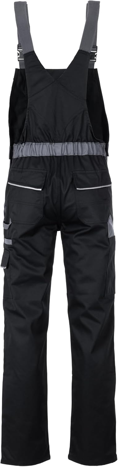Planam Highline Herren Latzhose schwarz Schiefer Zink Modell 2712 Grösse 66 schwarz/schiefer/zink 66