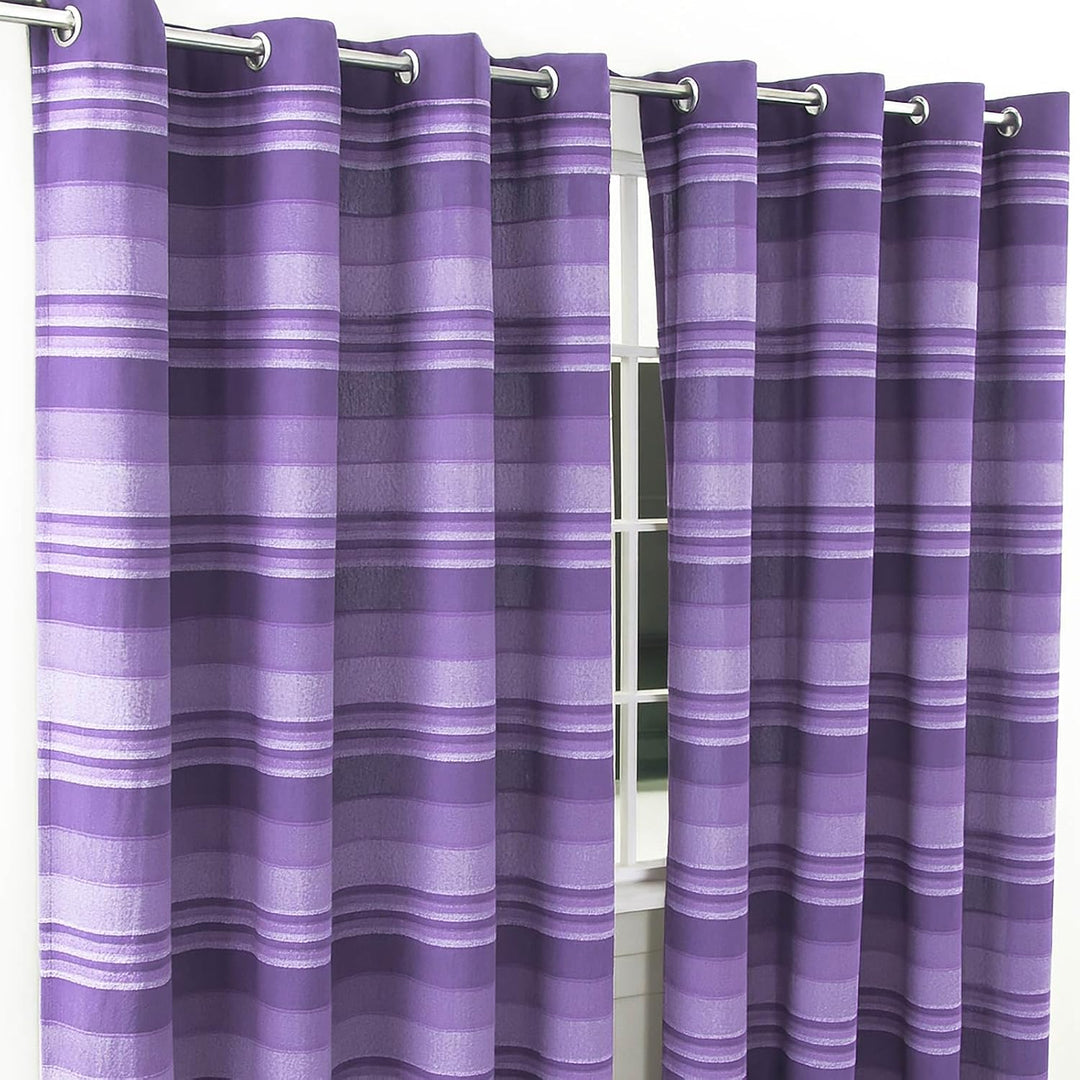Homescapes handgewobener Vorhang Morocco lila 2er Set Ösenvorhang 140 x 140 cm (Breite x Länge) Deko