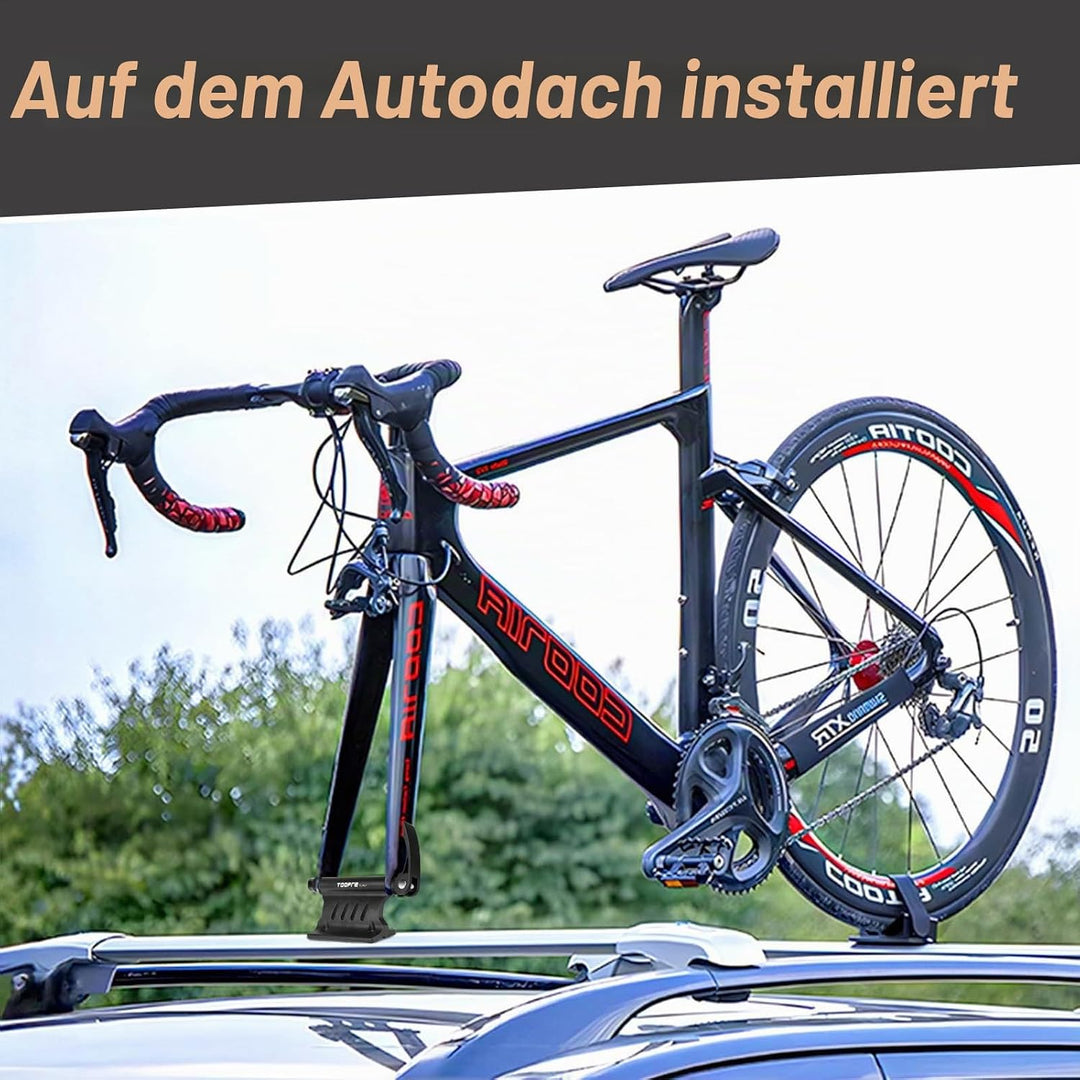 2 Stück Fahrrad Gabelhalterung Auto, Aluminium Vorderradgabel-Fixierclip mit Schnellspanner – Fahrra