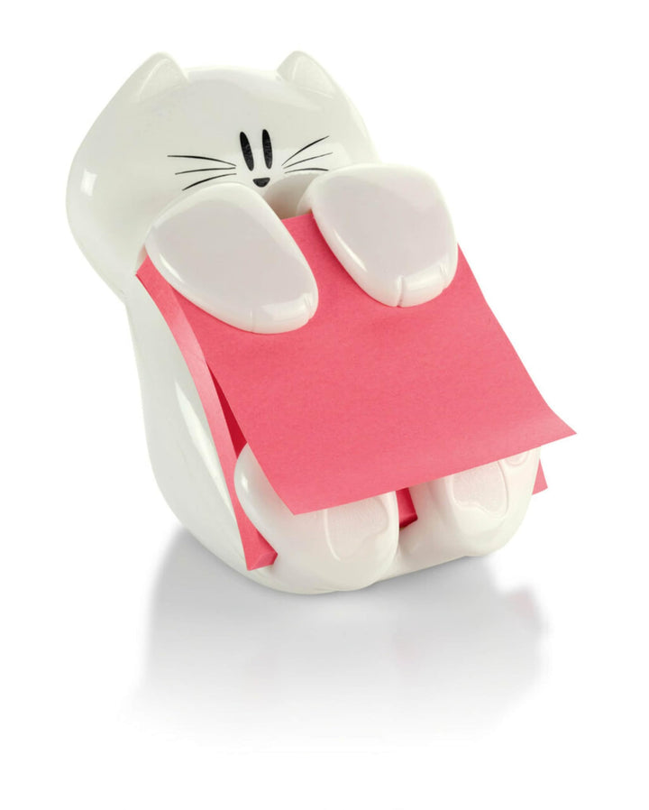 Post-it Pop-Up-Notizspender, Katzen-Design, 7,6 x 7,6 cm, 1 Spender/Packung (CAT-330, weiss) Katzens