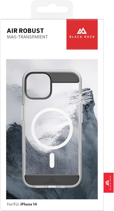 Black Rock - Hülle Mag Air Case Passend für Apple iPhone 14 I Handyhülle MagSafe Kompatibel, Transpa