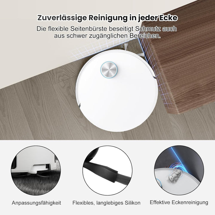 15 Stück Zubehör für Dreame Aqua10 Ultra Roller Complete Saugroboter, Ersatzteile Set:2 Hauptbürsten