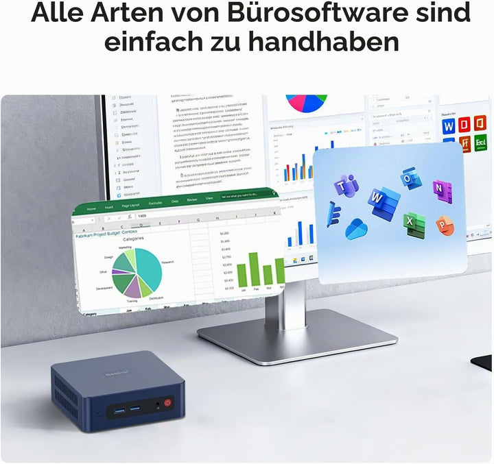 Beelink SER3 Mini PC, AMD Ryzen 3 3200U (2C/4T, bis 3,5GHz) Micro Desktop Computer, 8GB DDR4 RAM, 25