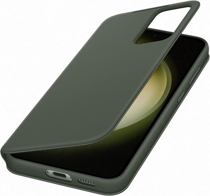 Samsung Smart View Wallet Smartphone Case EF-ZS916 für Galaxy S23+, Handy-Hülle, Kartenfach, Sichtfe