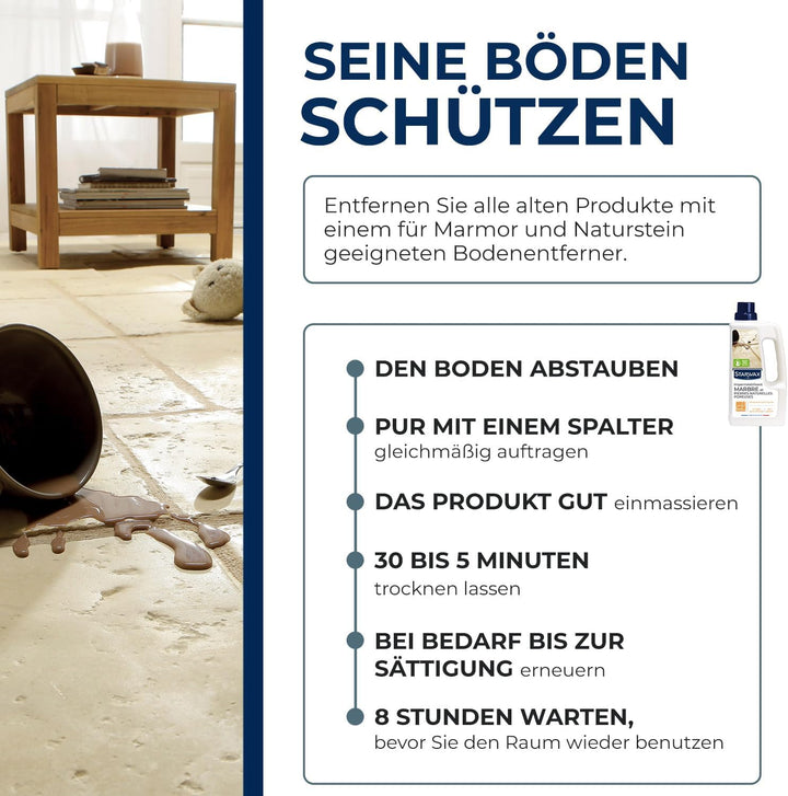Schutz, schmutzabweisend unsichtbar für Marmor und Naturstein für Glanz