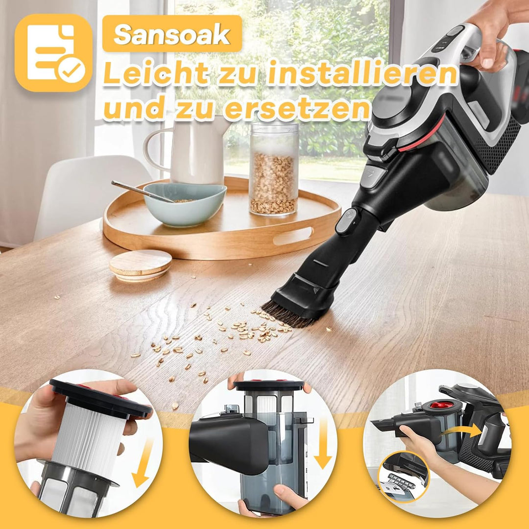 4 Stück Ersatzfilter für Bosch Unlimited Gen2 Serie 8 Staubsauger，kompatibel mit Bosch 12036642 1202