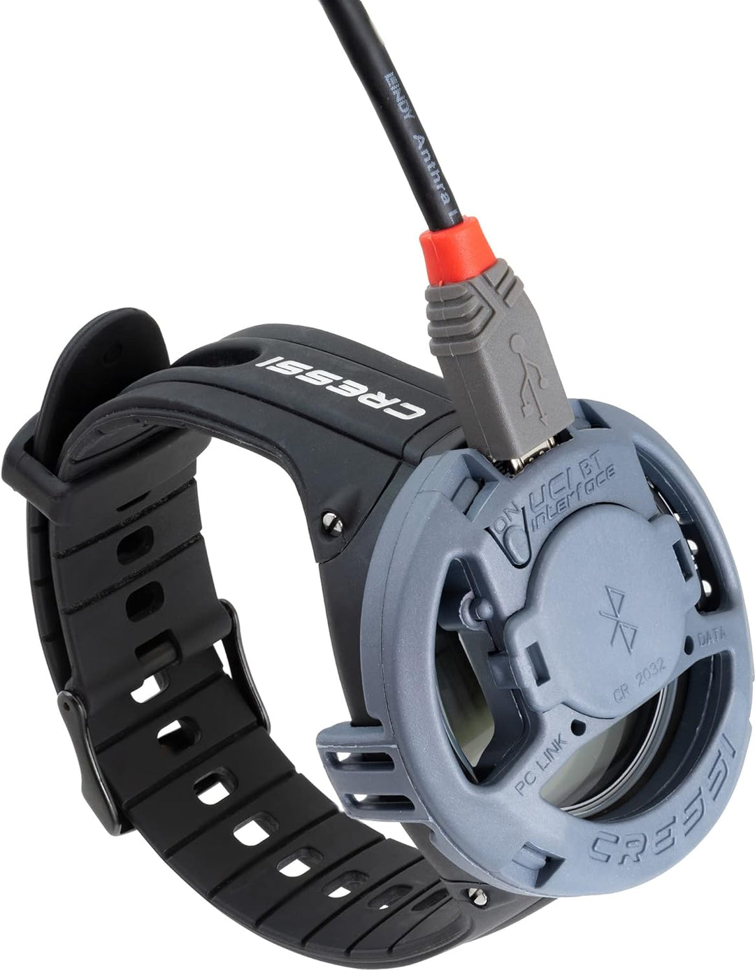 Cressi Unisex-Adult Interface BT Watch Style Computer Schnittstelle, Schwarz, ONE Size