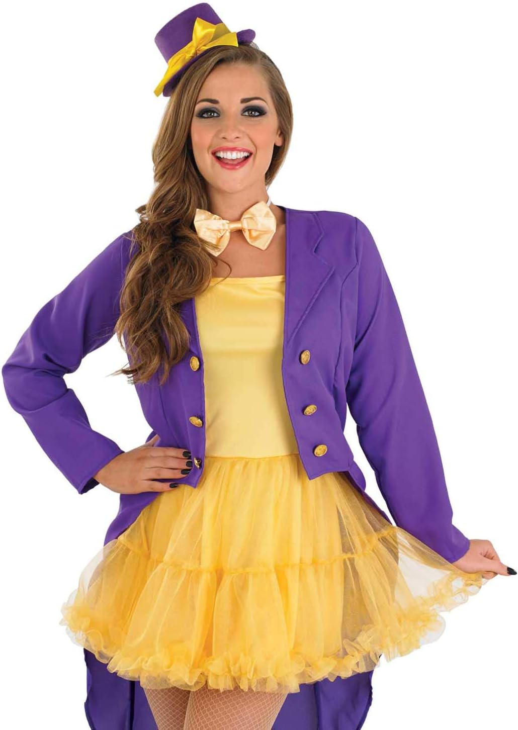 Fun Shack Lila Fabrik Besitzer Kostüm Für Damen, Frack Lila Kostüm Damen, Lila Blazer Damen, Karneva