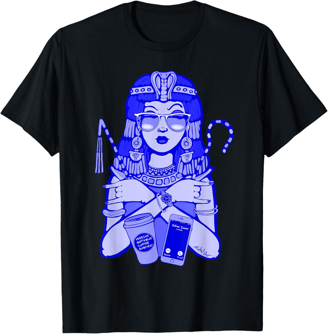 CEO Cleopatra – Electric Blue T-Shirt