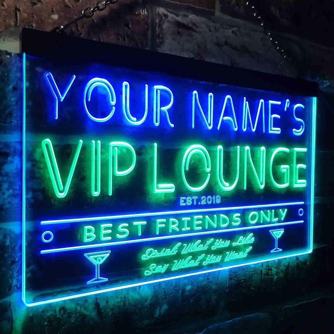 Personalized Your Name Est Year Theme VIP Lounge Bar Club Pub Dual Color LED Barlicht Neonlicht Lich