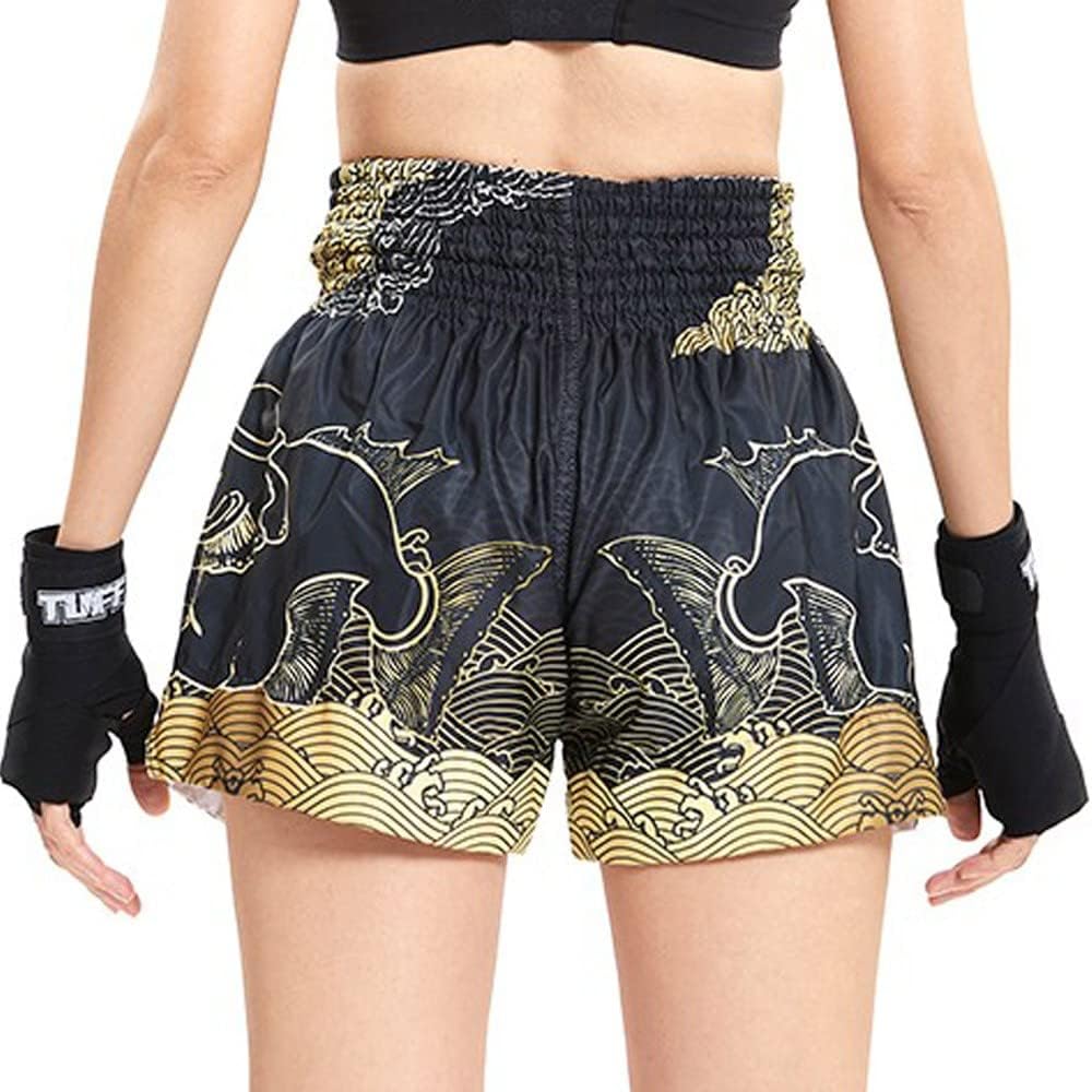 Tuff Sport Muay Thai Boxshorts Herren & Unisex Blau Grösse S Traditioneller Stil MMA Kickboxen Grapp