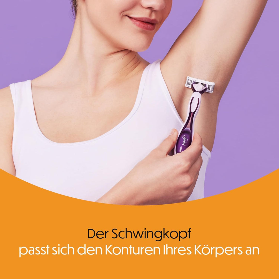 BIC Click 5 Soleil, Rasierer Damen, Nassrasierer mit 10 Wechselklingen mit je 5 Klingen, mit Aloe Ve