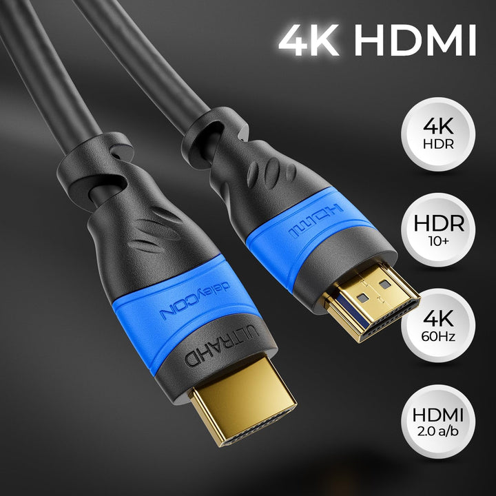 deleyCON 9m HDMI Kabel 2.0a/b - High Speed mit Ethernet - UHD 2160p 4K@60Hz 4:2:0 HDCP 2.2 ARC CEC E