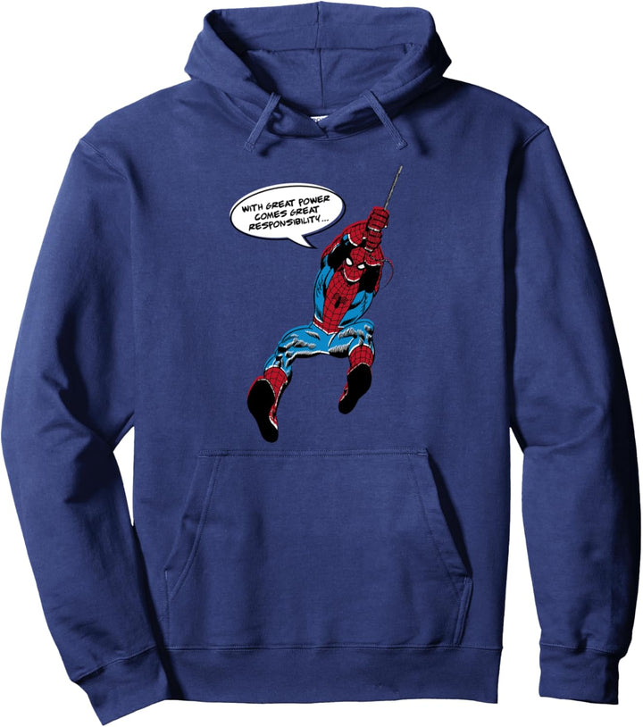 Marvel The Amazing Spider-Man Simple Comic Bubble Pullover Hoodie