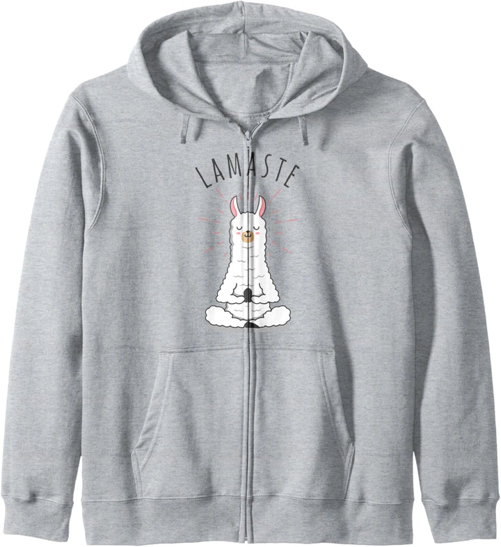 Llamaste | Kawaii Lama | Yoga Namaste Kapuzenjacke