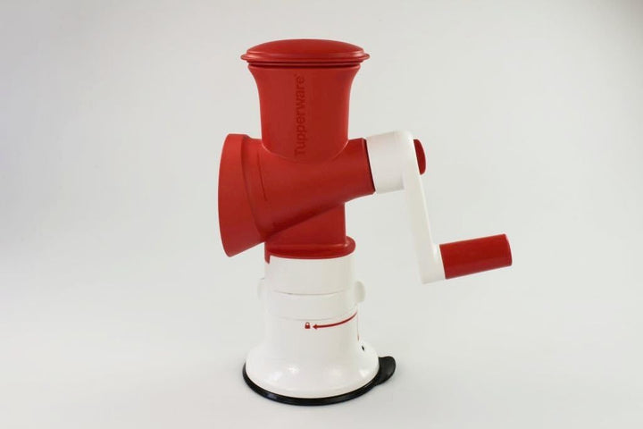 TUPPERWARE Chef Profi-Chef Mahlwerk rot-weiss 1x feine Reibe Faschier Meister