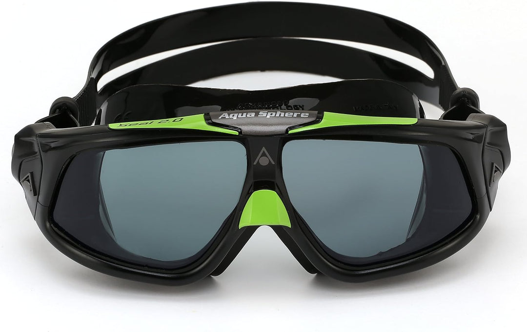 Aquasphere Unisex Seal 2.0 Schwimmbrille Schwarz Grün, Schwarz Grün