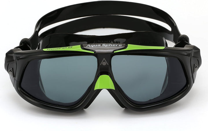 Aquasphere Unisex Seal 2.0 Schwimmbrille Schwarz Grün, Schwarz Grün
