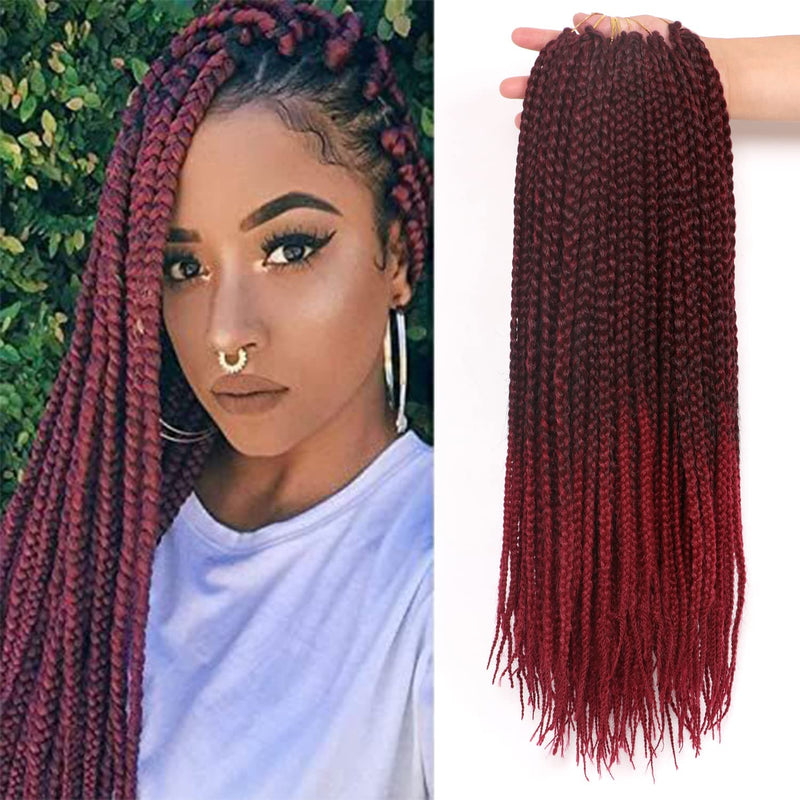 7 Packungen gehäkelte Braids Strähnen Echthaar Haarverlängerung für afrikanische Zöpfe Schwarze Perü