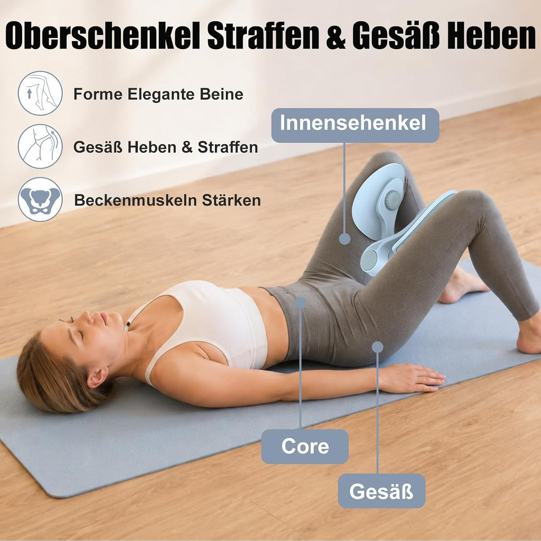 Oberschenkeltrainer 35lb Beckenboden Trainer Damen für Frau Beinpresse Po Trainer für Zuhause MäNner
