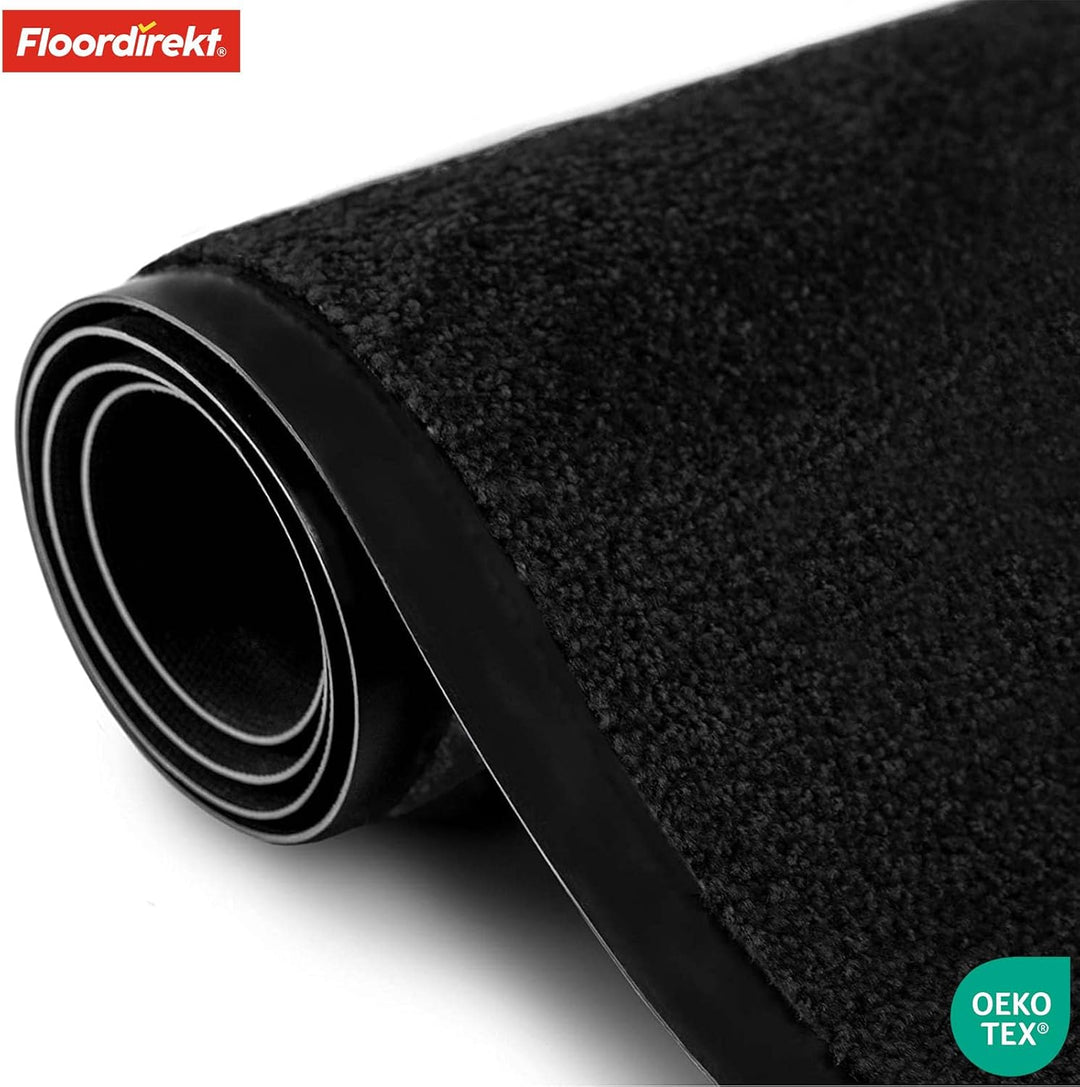 Floordirekt Schmutzfangmatte Rhine - waschbare & leistungsstarke Fussmatte - Sauberlaufmatte mit Rut