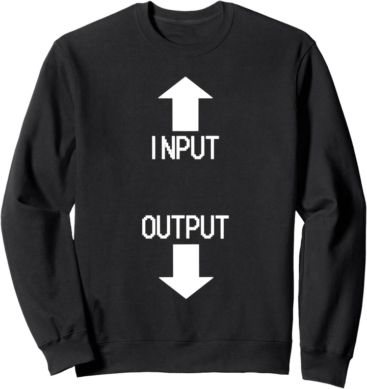 Nerd Geek MS-DOS Screen Input and Output on a human being Sweatshirt