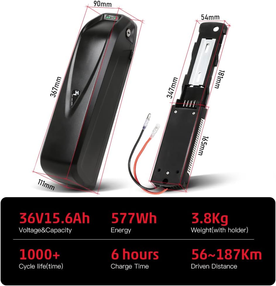 SEASON 36V 48V 52V Ebike Akku Hailong 13-20Ah Ebike Batterie passt für Elektrofahrrad 1000W / 750W /