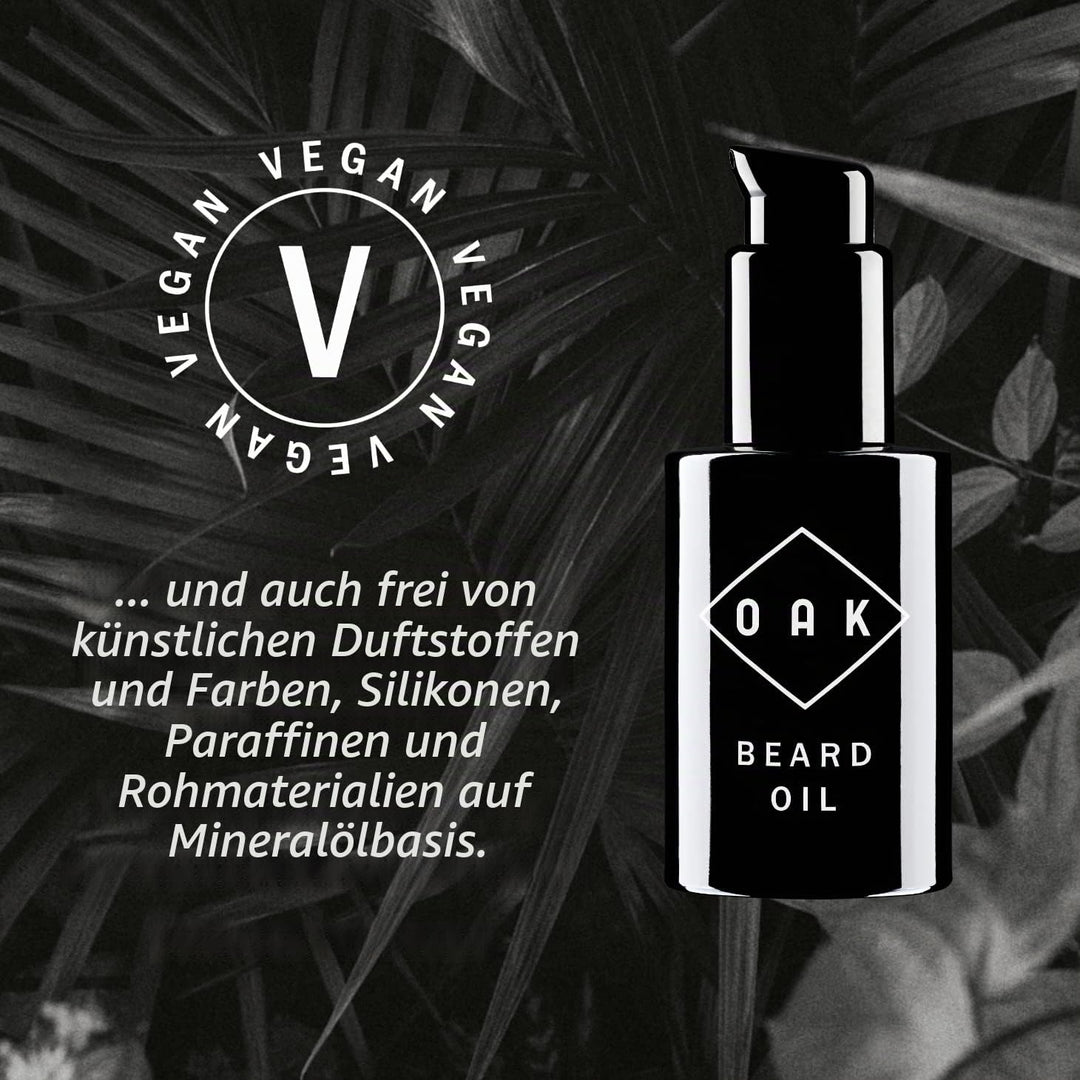 OAK BEARD OIL I Bartöl, Bart Conditioner (30 ml): Macht den Bart weich mit Bio-Ölen. Natürliche Bart