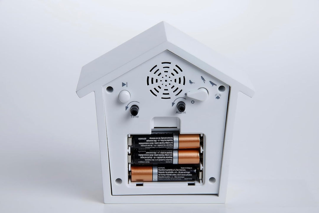 KOOKOO EarlyBird Gelb, Wecker mit Vogelmelodie (Originalaufnahme) oder Dreiklangton, Gelb