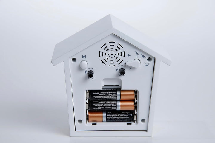 KOOKOO EarlyBird Gelb, Wecker mit Vogelmelodie (Originalaufnahme) oder Dreiklangton, Gelb