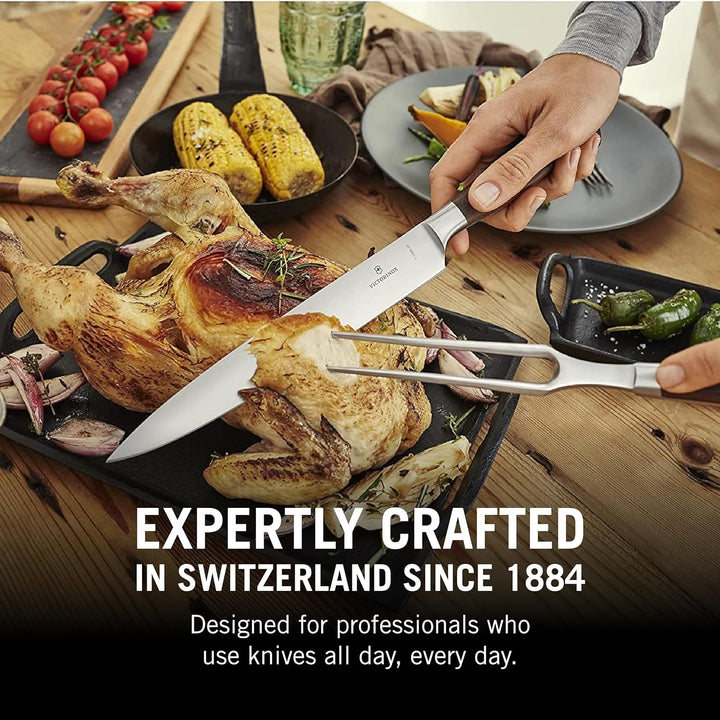Victorinox, Grand Maître, Profi Tranchiermesser, Extra Scharfe Klinge, gerader Schliff, 20 cm, Edler