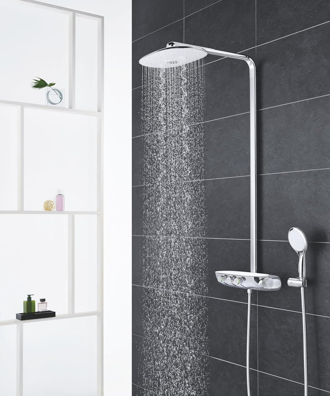 GROHE Rainshower SmartControl Duo 360, Duschsystem (Regendusche mit Thermostat, kein Verbrühen am Th
