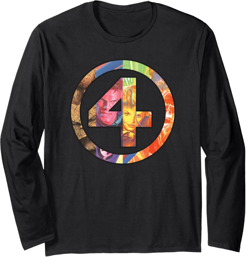 Marvel The Fantastic Four 4 Comic Book Langarmshirt