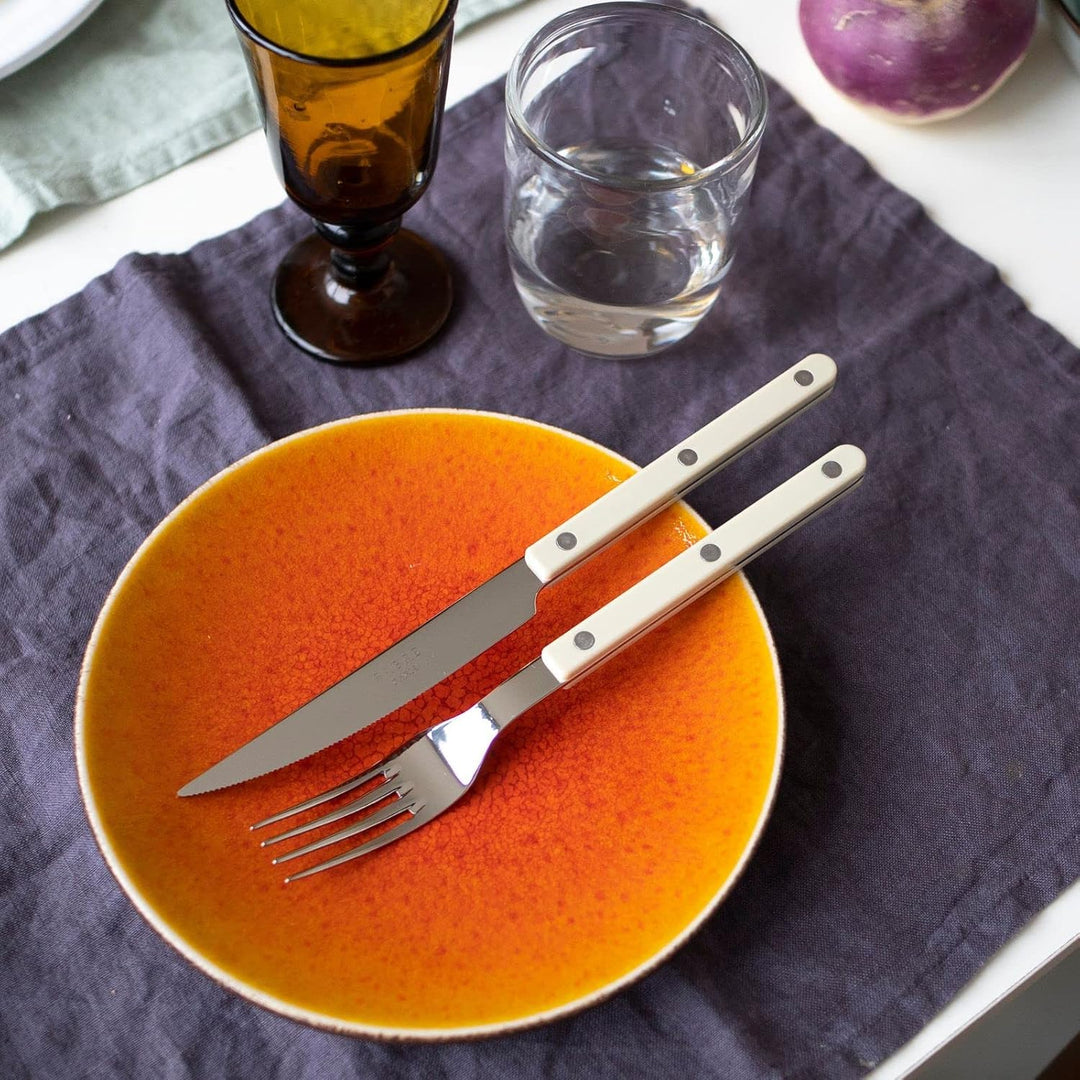 SABRE PARIS - Tafelbesteck, 5-teilig - Bistrot - Messer, Gabel, Esslöffel, Teelöffel & Kuchengabel -