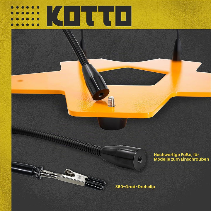 Fstop Labs Kotto LED beleuchtet Lupe dritte Hand Löten Leiterplattenhalter Werkzeug fünf Arme helfen
