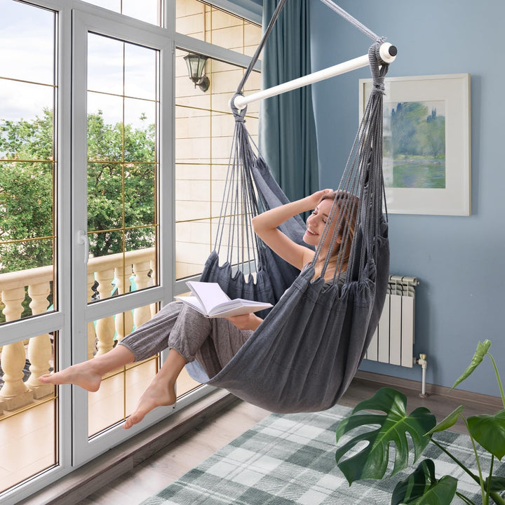 Ohuhu Hängesessel Outdoor XL, Hängesessels ohne Gestell bis 150 kg - Outdoor Sessel für Erwachsene &