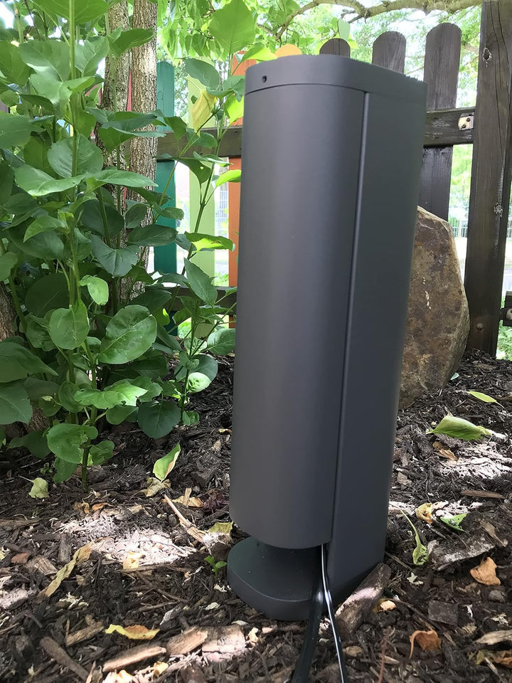 Bold 19486 Volo smarte Garten Steckdose aussen (Steckdosen-Säule) Anthrazit (2X Schuko | Smart Home