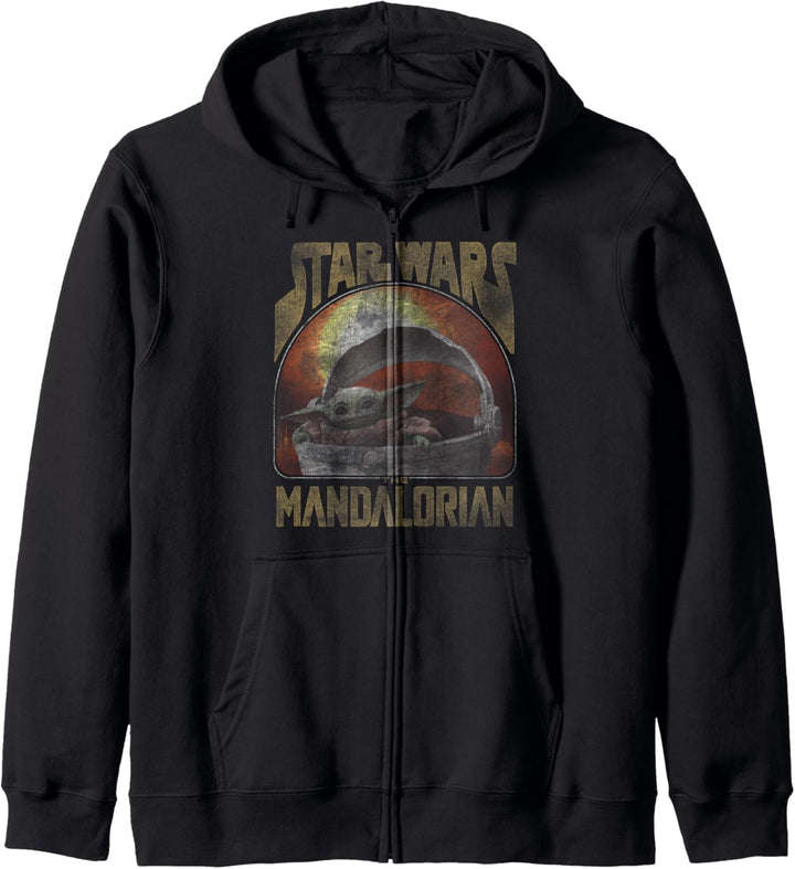 Star Wars Mandalorian The Child Sunset Pod Kapuzenjacke
