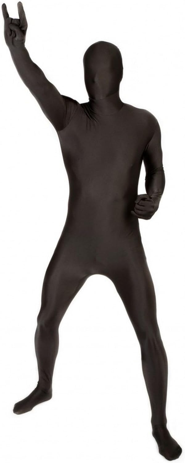 Morphsuits Ganzkörperanzug Herren Schwarz, Body Suit, Grösse L Schwarz L, Schwarz L