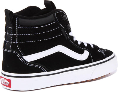 Vans Unisex Kinder Filmore Hi Vansguard Sneaker 33 EU Suede Black White, 33 EU Suede Black White