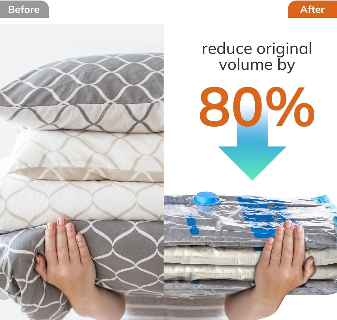 MONVANE Vakuumbeutel für Kleidung, 12 Stück(3x60x80cm + 3x50x70cm + 3x40x60cm + 3x30x50cm)— Aufbewah