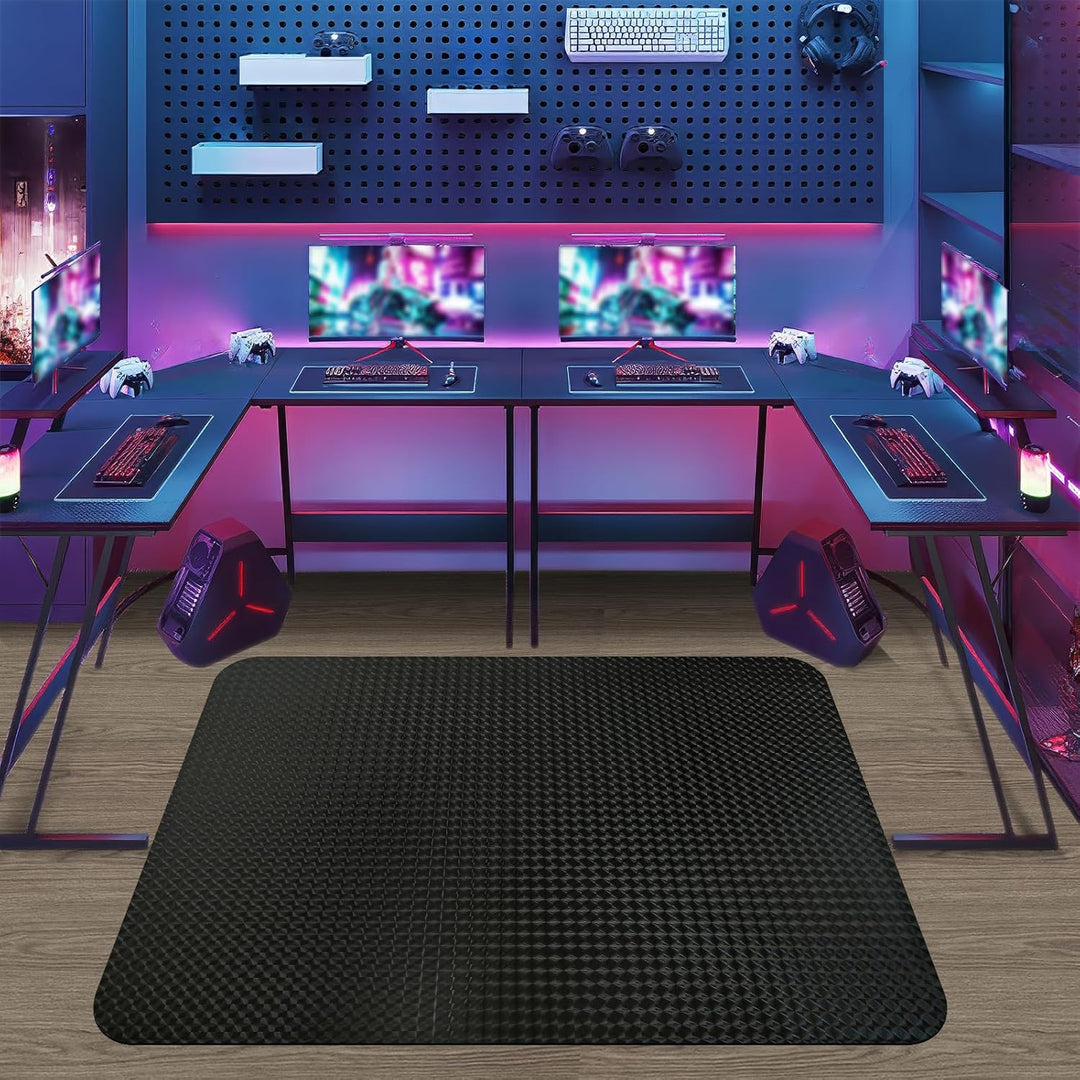 Vicwe Bodenschutzmatte Bürostuhl, 90 x 120 cm Gaming Bürostuhl Stuhlmatten, rutschfest und Einfach z